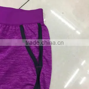 China Garment Stock Lot Factory Price Women Cheap Gym Shorts thumbnail-3