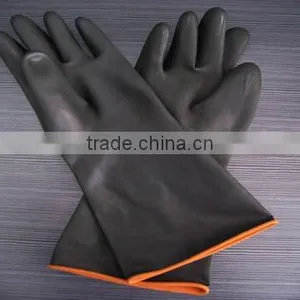 Fashion Long Rubber Glove Black Rubber Glove thumbnail-1