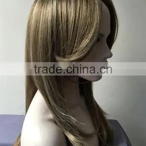Cheap Cosplay Lady Curly Wig Women Gold Color Long Wavy 100% Heat Resistant Synthetic Fiber Wig thumbnail-3
