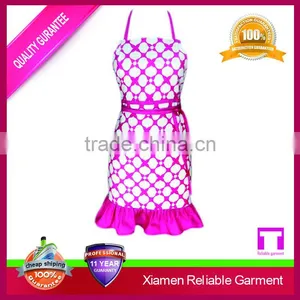 Bulk Wholesale Ruffle Denim Bbq Masterchef Apron thumbnail-1