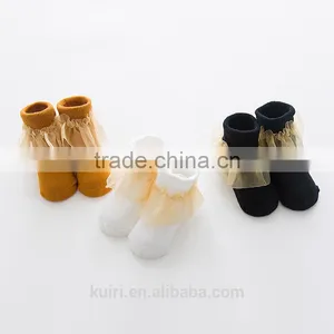 Baby Girl Socks Newborn Chiffon Kids Lace Socks Summer Girls Cute Solid Children's for Princess thumbnail-2