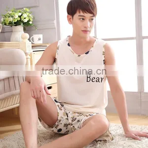 Summer Cartoon Style Fashion Casual Comfortable Couple Pajamas thumbnail-4