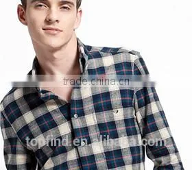 2016 New Design 100% Cotton Dress Shirt Men Causal Shirt Flannel Shirt thumbnail-2