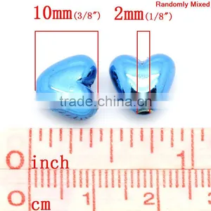 Valentines Gift Christmas Heart At Random Acrylic Charm DIY Beads thumbnail-3