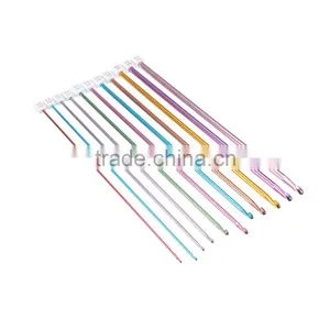 Charmkey High Quality Aluminum Crochet Hook Set Single Point Afghan Crochet Hook thumbnail-2