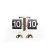 Stylish Double Bell Balance Mini Auto Flip Clock For Bedroom thumbnail-1