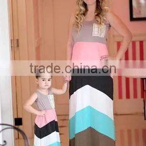 Mommy and me Maxi Dress,mommy and me Dress,maxi Dress for Mum and me thumbnail-1