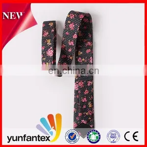 2016 Fashional Floral Printed Plain Cotton Neckties for Young Men thumbnail-4