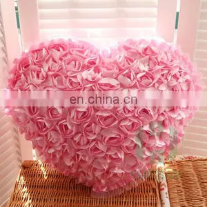 HI CE Latest Valentine's Day Gift Red Rose Silk Fabric Heart-shaped Wedding Stage Decoration With Flowers thumbnail-4