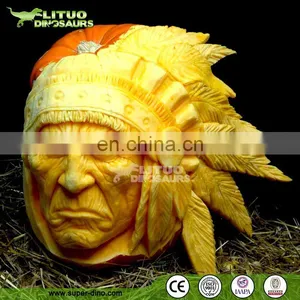 Fiberglass Halloween Pumpkin Sculpture for Amusement Park thumbnail-1