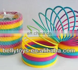 Huge Size Dia 23.5cm Plastic Rainbow Slinky Spring Toy thumbnail-1