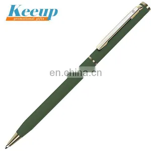 Black Metal Ball Pen With Rubber Stylus Tip thumbnail-1