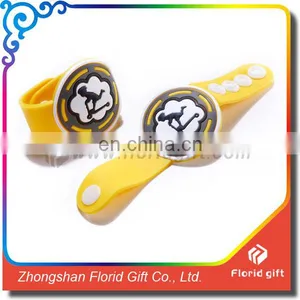 Watch Shaped Silicon Wristband, Customized Shape Silicon Bracelet, Custom Logo Rubber Bracelet thumbnail-1