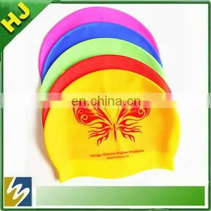 Custom Printing Bulk Sale Swim Cap Silicone thumbnail-1