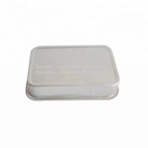 High Quality White Coated Airline Aluminium Foil Container With Lid For Inflight thumbnail-2
