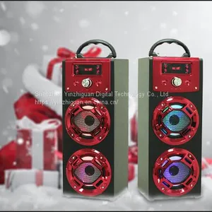 Portable Bluetooth Speaker Wireless Usb tf Aux fm Multifunctial Music Box Microphone Karaoke Speaker thumbnail-3