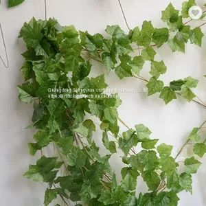 120cm Length Plastic Artificial Boston Ivy Vine With Green Leaves thumbnail-1