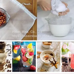 100/200/250 Micron Nylon Nut Milk Filter Bag thumbnail-1