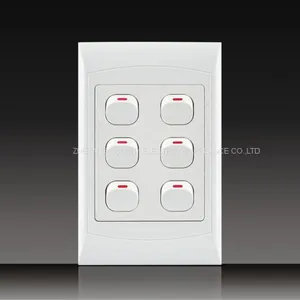 South Africa PC Material Push Button Electrical 16A Switched Socket thumbnail-1