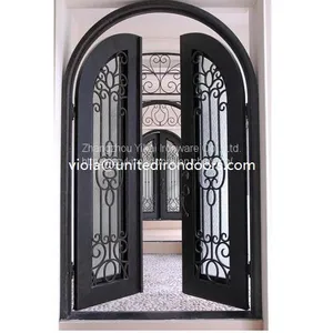 #001 Luxury Custom Wrought Iron Door thumbnail-1