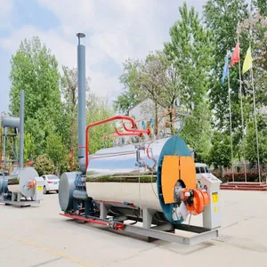 1 Ton Gas Oil Fired Steam Boiler With Burner for Paper Making thumbnail-1