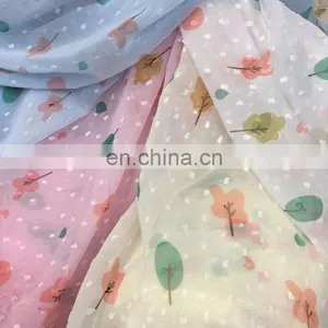 2020 New Design Chiffon Printed Fabric 75D for Women's Dress thumbnail-1