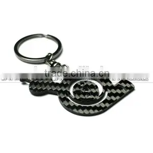 Wholesale Promotional Carbon Fiber Modern Turbo Snail Key Ring thumbnail-1
