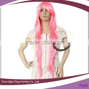 Long Body Wave Japanese Cosplay Pink High Quality Synthetic Wigs thumbnail-1