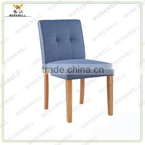 WorkWell Good Fabric Dining Room Chair With Rubber Wood Legs Kw-D4151 thumbnail-1