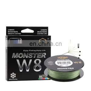 8 Strands 500m Smooth PE Tackle Fishing Line 6 Colors Polyethylene Power Braided Line thumbnail-1