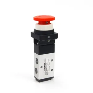 JMJ Series 2 Position 5 Way Mushroom Button Mechanical Valve JMJ-03 thumbnail-1