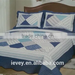 High Quality Best Price Cotton Fabric Plaid Style Bed Sheet Patchwork Summer Quilt Patchwork Quilt Wholesale thumbnail-4