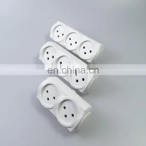New Arrive Electric Socket Power 3 Round Pin Middle East Iron Brass Travel Adapter Plug thumbnail-1