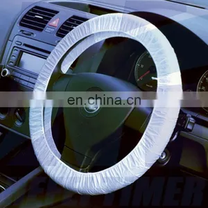 New Arrival Luxury Disposable Eco-friendly Car Seat Protector Steering Wheel Cover Foot Pad Gear Lever Handbrake Cover thumbnail-2