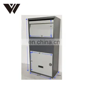 Home Outdoor Package Stainless Steel Metal Large Smart Parcel Delivery Drop Post Mail Letter Box thumbnail-1
