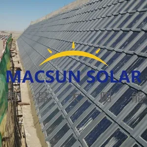 30W Double-Glass Triple-Arch CIGS Thin Film Solar Tiles thumbnail-4