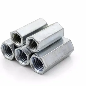 Hex Coupling Nuts DIN6334 Hexagon Threaded Connecting Nut Long Hex Coupling Nuts thumbnail-4