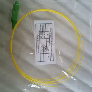 Fiber Pigtail , SC/APC, G657A1, Simplex, 0.9mm, LSZH, 1.5 Meter thumbnail-1