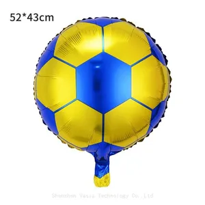 Wholesale 18-Inch Sports Foil Balloons - Football, Basketball & Rugby for Birthday & Sports Events thumbnail-4