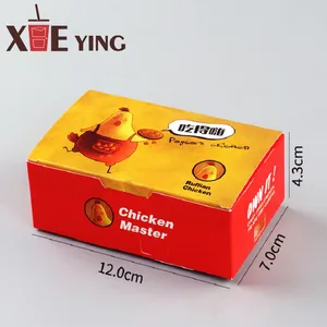 Customized Food Grade Packaging Take Away French Fries Fried Chicken Nuggets Carton Paper Food Packaging Box thumbnail-3