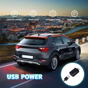 Smart Rear Screen APP Controlled Text Pattern Animation Clock Free Design Flexible Led Matrix Panels for Car Advertising thumbnail-3