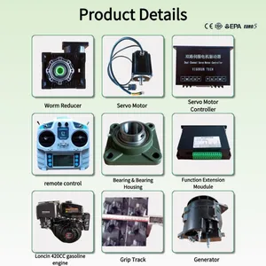 Vigorun MTSK800 Robot Weed Cutter, Quick-Change Attachment System Remote Controlled Mulcher for Crop Areas thumbnail-3