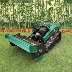 China Factory Unmanned Rubber Track Tank Lawn Mower Vigorun MTSK800 800mm Remote Operated Tracked Grass Cutter thumbnail-1