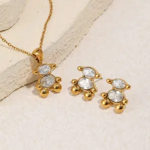 Stainless Steel Necklace for Wedding Jewelry Sets, 304 Stainless, Rose Gold Plated, 20 Inch, Bulk Wholesale to Retailers thumbnail-5