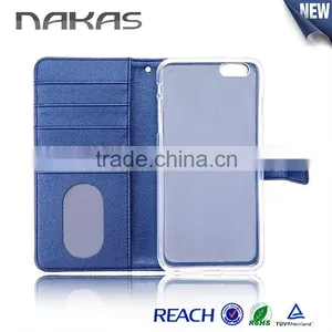 Case For Samsung Galaxy S6, China Supplier Wallet Design Cover PU Leather Mobile Phone Case For Iphone 6, 6 Plus thumbnail-2