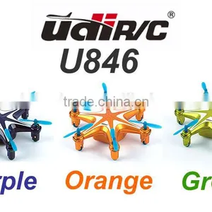 Tiny Headless Flying Quadcopter U846 3D 6-axis RC Mini Nano Drone With Light thumbnail-2