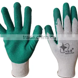 Heavy Duty Crinkle Latex Gloves,Latex Working Glove thumbnail-1