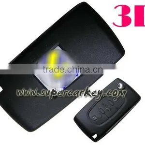 Best Quality Citroen C4 3 Button Flip Remote Key Full Genuie Remote thumbnail-1