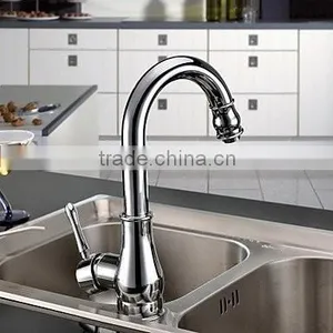 High-grade Single Lever Stainless Steel Kitchen Faucet thumbnail-4