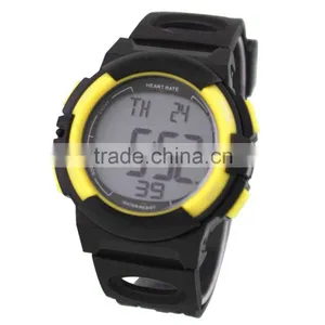 DW166 Healthy Sport Product Rubber Chrono Timer Function Heart Rate Monitor Watch thumbnail-3